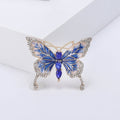 Alloy Rhinestone Enamel Butterfly Brooch Pin For Cardigans And Coats view 5