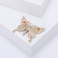 Alloy Rhinestone Enamel Butterfly Brooch Pin For Cardigans And Coats view 3