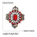 Alloy Rhinestone Baroque Brooch Pin For Elegant Coat Decoration view 6