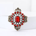 Alloy Rhinestone Baroque Brooch Pin For Elegant Coat Decoration view 3