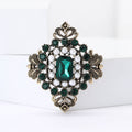 Alloy Rhinestone Baroque Brooch Pin For Elegant Coat Decoration view 4