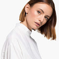 Simple Elegant Water Drop Zircon Earrings For Women With Detachable Dangle Ear Drops view 2