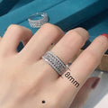 European Copper Platinum Plated Hollow Ring For Women Creative Fashion Jewelry view 5