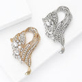 Alloy Rhinestone Brooch Pin For Elegant Clothing And Lapel Decoration view 3