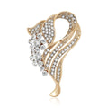 Alloy Rhinestone Brooch Pin For Elegant Clothing And Lapel Decoration view 1