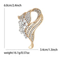 Alloy Rhinestone Brooch Pin For Elegant Clothing And Lapel Decoration view 6