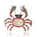 Alloy Rhinestone Crab Brooch Pin For Suits And Shirts view 5