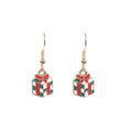 Custom Christmas Enamel Alloy Rhinestone Tree Santa Reindeer Snowflake Cute Festive Hook Earrings view 4