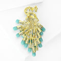 Alloy Peacock Brooch For Creative Fashion Clothing Accessories view 4