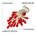 Alloy Peacock Brooch For Creative Fashion Clothing Accessories view 6