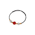 Viral Vintage Acacia Bean Red Agate Pendant Bracelet And Zodiac Year Collarbone Choker view 5