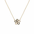 Titanium Steel Trendy Necklace Pearl Micro Pave Geometric Fishtail Butterfly Heart Clavicle Chain view 5