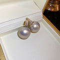 French Minimalist Pearl Cubic Zirconia Ear Cuff Earrings For Women Geometric OL Jewelry view 4