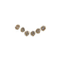 Korean Minimalist Petite Zircon Flower Metal Stud Earrings For Women view 5