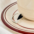 Korean Retro Irregular Open Ring Enamel Heart Geometric Fashion Statement Finger Ring For Women view 2