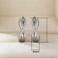 Minimalist Geometric Interwoven Ear Cuffs For Women, Fashion OL Short Multi Layer Hoop Accessories Earrings view 5