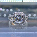 European Fashion Luxury Imitation Topaz Engagement Wedding Ring For Women Bridal Jewelry view 2