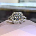 European Fashion Luxury Imitation Topaz Engagement Wedding Ring For Women Bridal Jewelry view 1