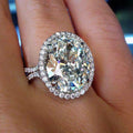 Oversized AAA Zircon Wedding Ring For Women Romantic Bridal Engagement Jewelry Supplier view 3