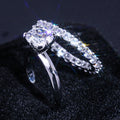 European Style Matching Couple Rings With Zircon, Engagement Rings And Casual Fashion Accessories view 3