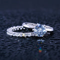 European Style Matching Couple Rings With Zircon, Engagement Rings And Casual Fashion Accessories view 4