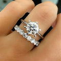 European Style Matching Couple Rings With Zircon, Engagement Rings And Casual Fashion Accessories view 1