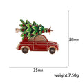 Alloy Enamel Christmas Tree Car Brooch Pin For Holiday Decoration view 5