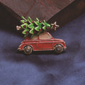 Alloy Enamel Christmas Tree Car Brooch Pin For Holiday Decoration view 4