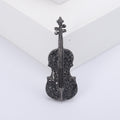 Alloy Violin Brooch Pin For Cardigans Shawls And Suits view 2