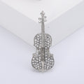 Alloy Violin Brooch Pin For Cardigans Shawls And Suits view 1