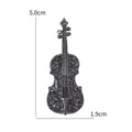 Alloy Violin Brooch Pin For Cardigans Shawls And Suits view 5