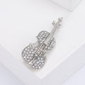 Alloy Violin Brooch Pin For Cardigans Shawls And Suits view 4