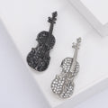 Alloy Violin Brooch Pin For Cardigans Shawls And Suits view 3