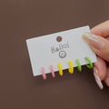 Sweet Candy Color C-Shaped Enamel Hoop Stud Set Summer Fresh Minimalist Alloy Huggie Earrings view 2