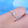 Classic Platinum Color Twisted Arm Zircon Wedding Ring For Women Embrace Love Bridal Jewelry view 4