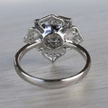 Light Luxury Women's Flower Ring With Full Pave Zircon, Elegant Daily Wear Hand Jewelry view 4