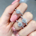 Light Luxury Flower Bud Engagement Ring, Romantic Wedding Bridal Finger Ring For Women view 3