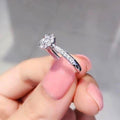 Light Luxury Flower Bud Engagement Ring, Romantic Wedding Bridal Finger Ring For Women view 4