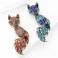 Alloy Rhinestone Fox Brooch Pin For Women's Clothing Accessories view 3