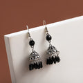 Vintage Baroque Palace Style Alloy Rhinestone Bell Dome Tassel Hook Dangle Drop Statement Earrings view 3