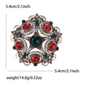 Baroque Alloy Rhinestone Floral Brooch For Sweaters And Coats view 4