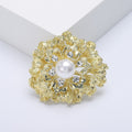 Alloy Pearl Rhinestone Brooch Pin For Sweaters Coats And Cardigans view 6