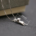 Korean Cute Cat Pendant Necklace Short Clavicle Chain Spring Summer Fashion Accessory For Women view 4