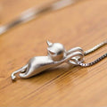 Korean Cute Cat Pendant Necklace Short Clavicle Chain Spring Summer Fashion Accessory For Women view 2