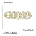 Alloy Rhinestone Chain Brooch Pin For Men And Women Lapels view 5