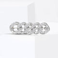 Alloy Rhinestone Chain Brooch Pin For Men And Women Lapels view 2
