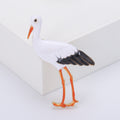Alloy Enamel Crane Brooch Pin For Qipao And Lapel Decoration view 2