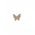 Elegant Korean Style Micro Pave Zircon Butterfly Ear Clip Earrings For Women Luxury Sparkling Alloy Earrings view 5