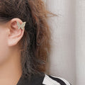 Elegant Korean Style Micro Pave Zircon Butterfly Ear Clip Earrings For Women Luxury Sparkling Alloy Earrings view 4