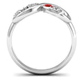 New Infinity Figure Eight Zircon Ring Trendy Sweet 16 Fashion Finger Ring For Cross Border Supply view 4